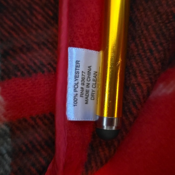 A.N.A BRAND WOMEN'S PLUS SIZE RED PLAID FRONT BUTTON JACKET COAT SIZE 0X - Picture 16 of 16